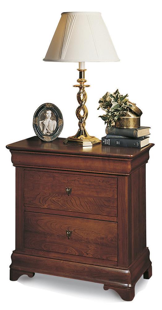 Durham Chateau Fontaine 975203 Traditional Solid Wood Nightstand with 3 Drawers Esprit Decor